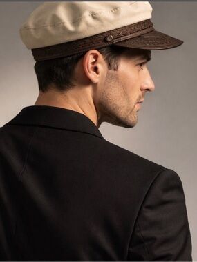 ❤️ Stylish Beige and Brown Men's Greek Fisherman’s Hat